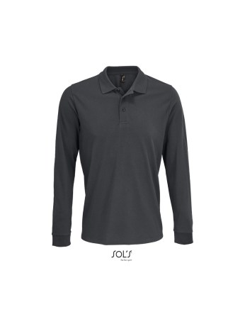  Unisex πόλο μακρυμάνικο (Prime lsl 03983) dark green